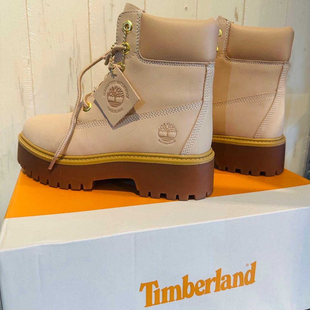 Timberland 6インチブーツ RUGBY TANピンクベージュ