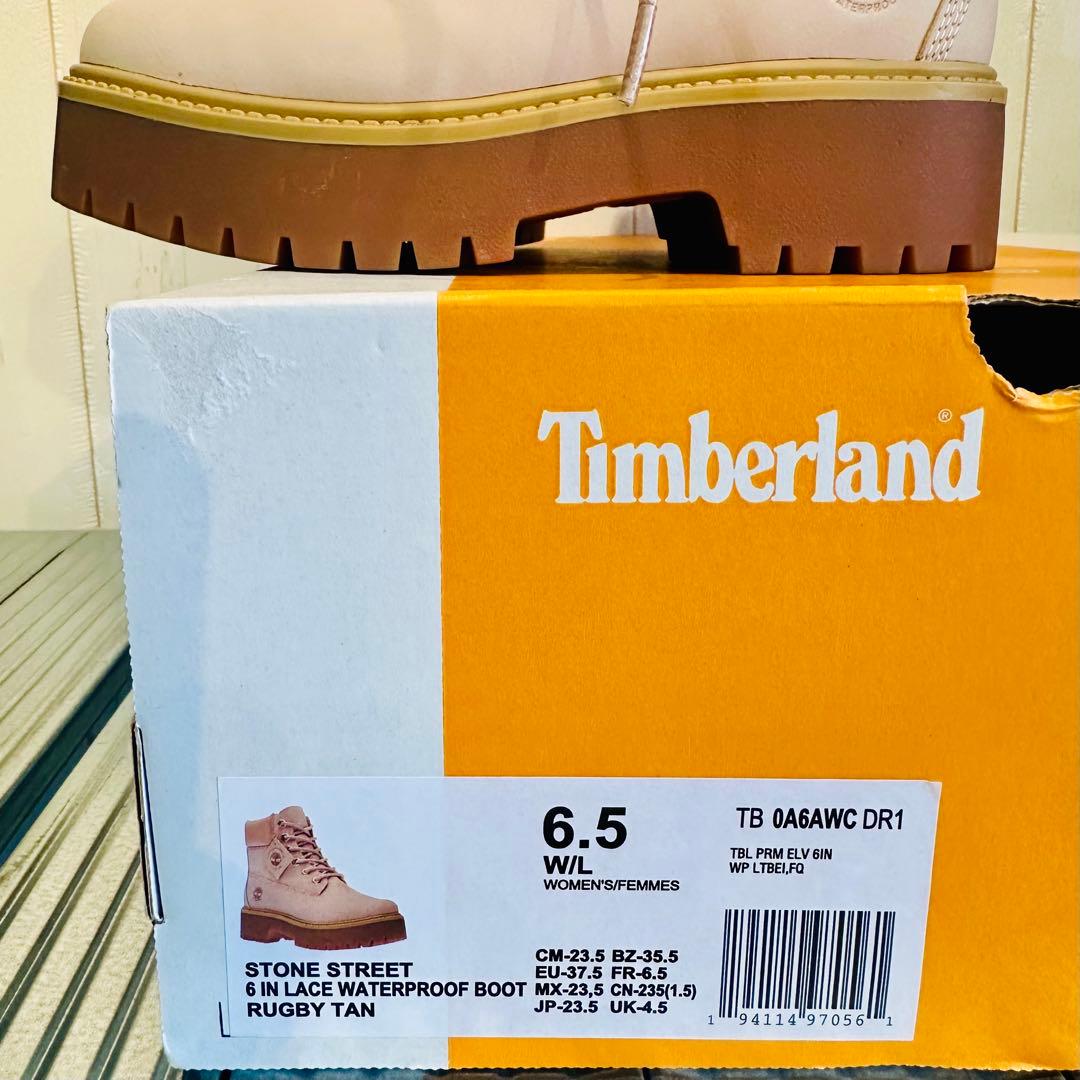 Timberland 6インチブーツ RUGBY TANピンクベージュ