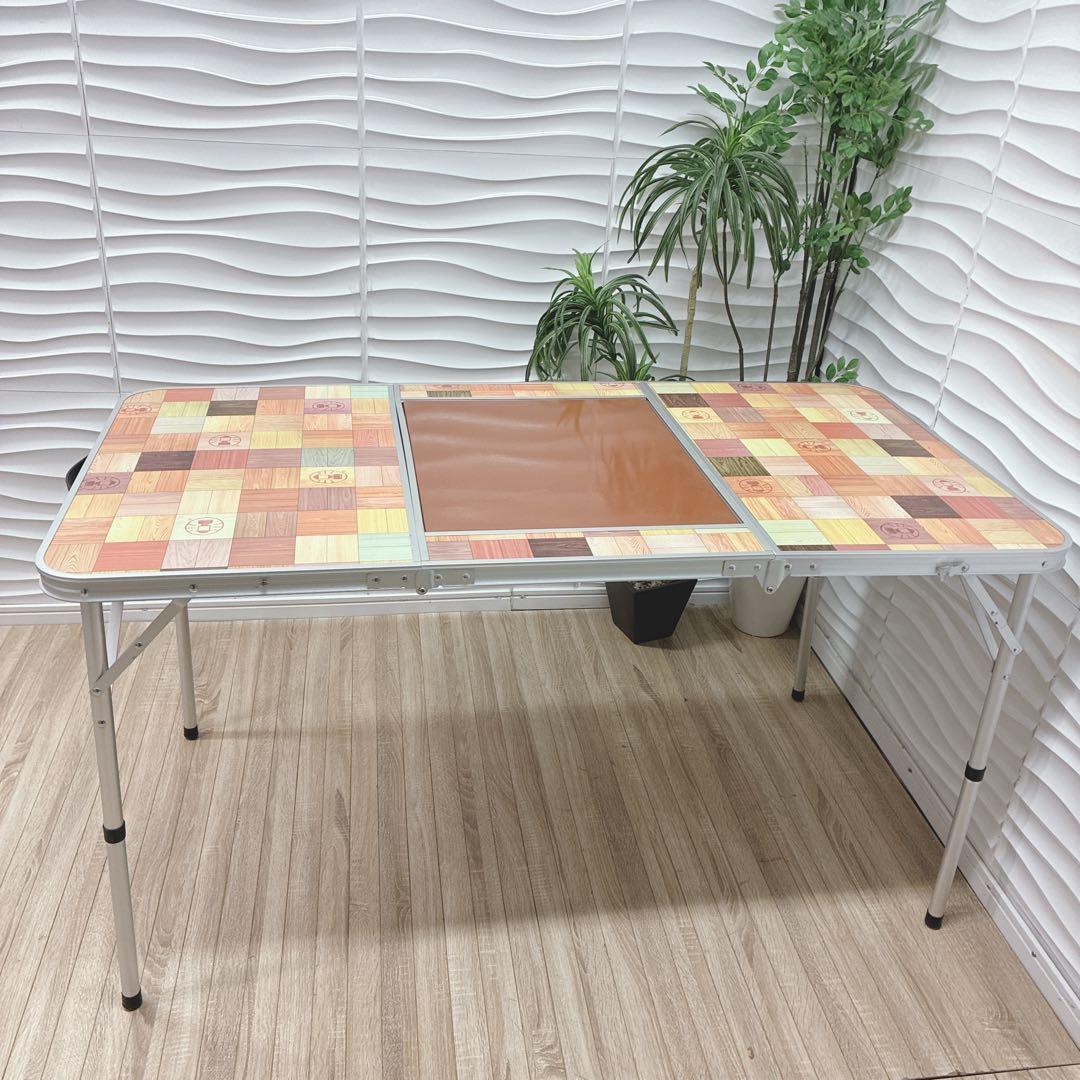 ◇Coleman◇ナチュラルモザイク◇BBQテーブル◇アウトドアテーブル◇