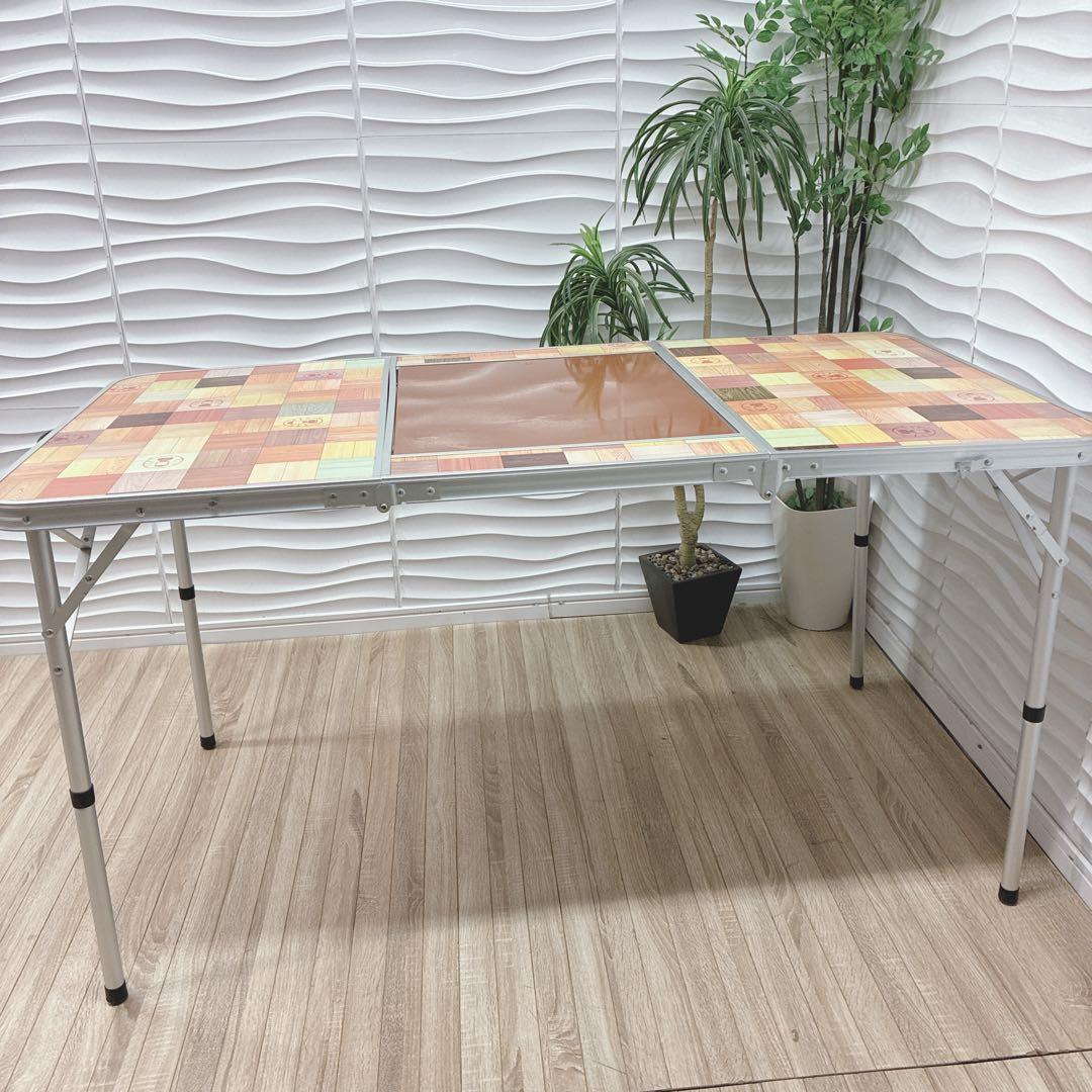 ◇Coleman◇ナチュラルモザイク◇BBQテーブル◇アウトドアテーブル◇
