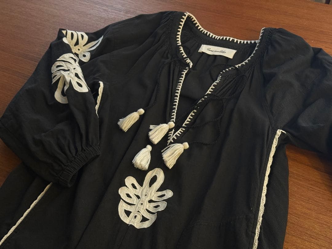 ヌキテパ　サラマリカワンピース　黒