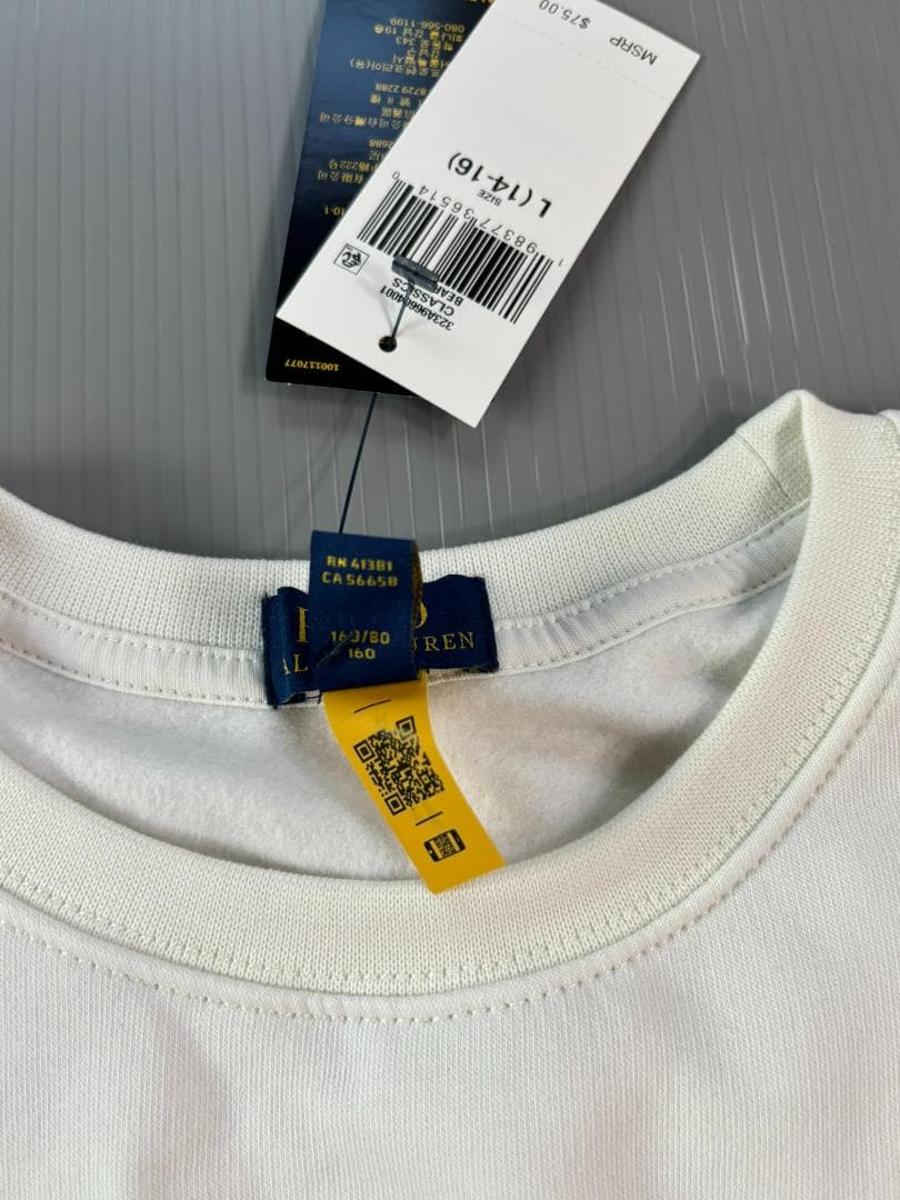 本日限定今季新作日本未入荷ラルフローレンポロベアスウェットボーイズL 160