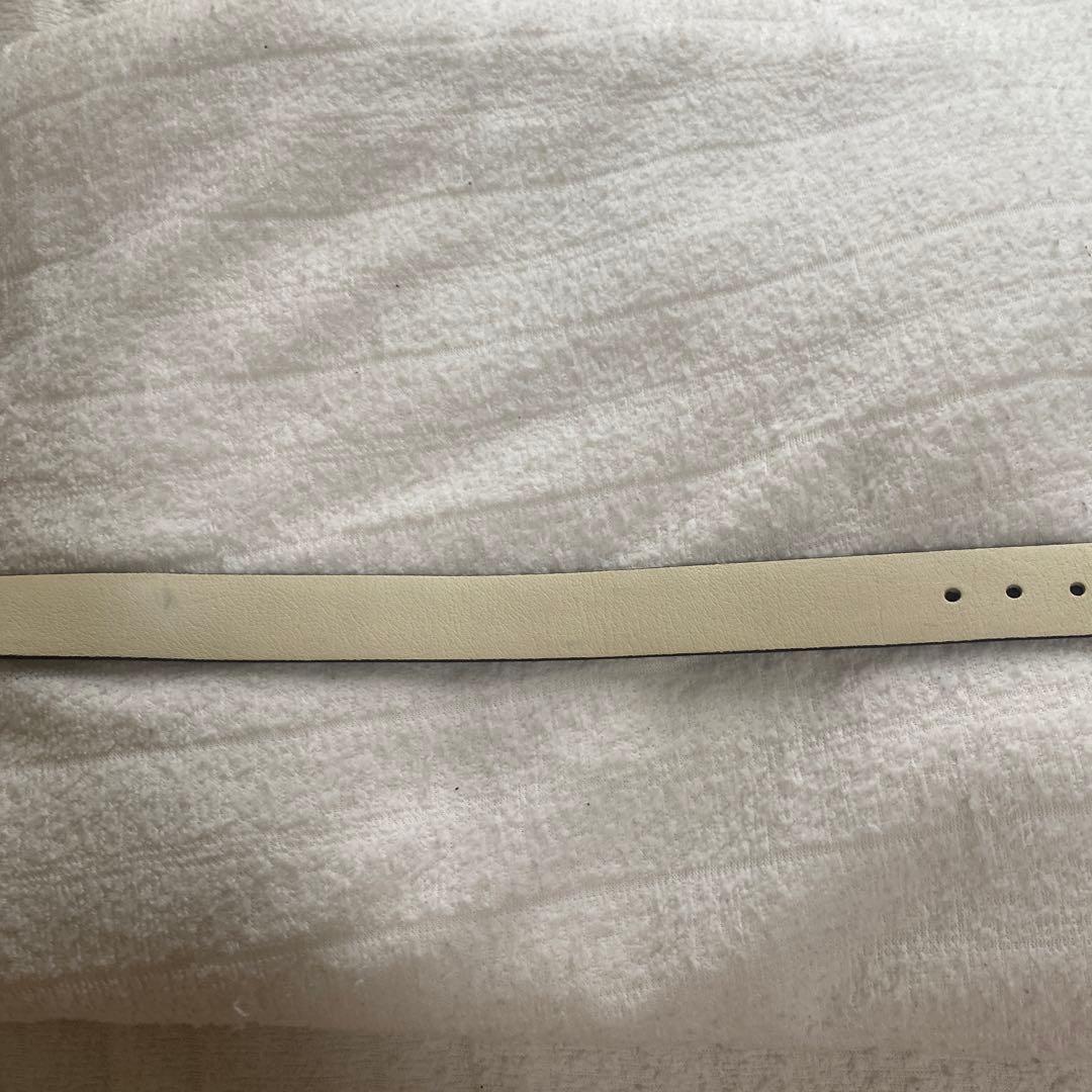 Salvatore Ferragamoガンチーニレザー ベルト黒×クリーム未使用