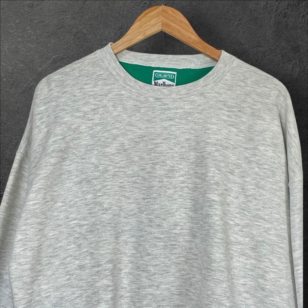90s Marlboro UNLIMITED 刺繍リザードスウェット希少グリーン