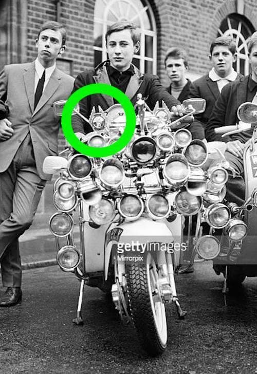 稀少/英国/セントクリストファー/バッジ/60年代/ベスパ/ランブレッタ/モッズ