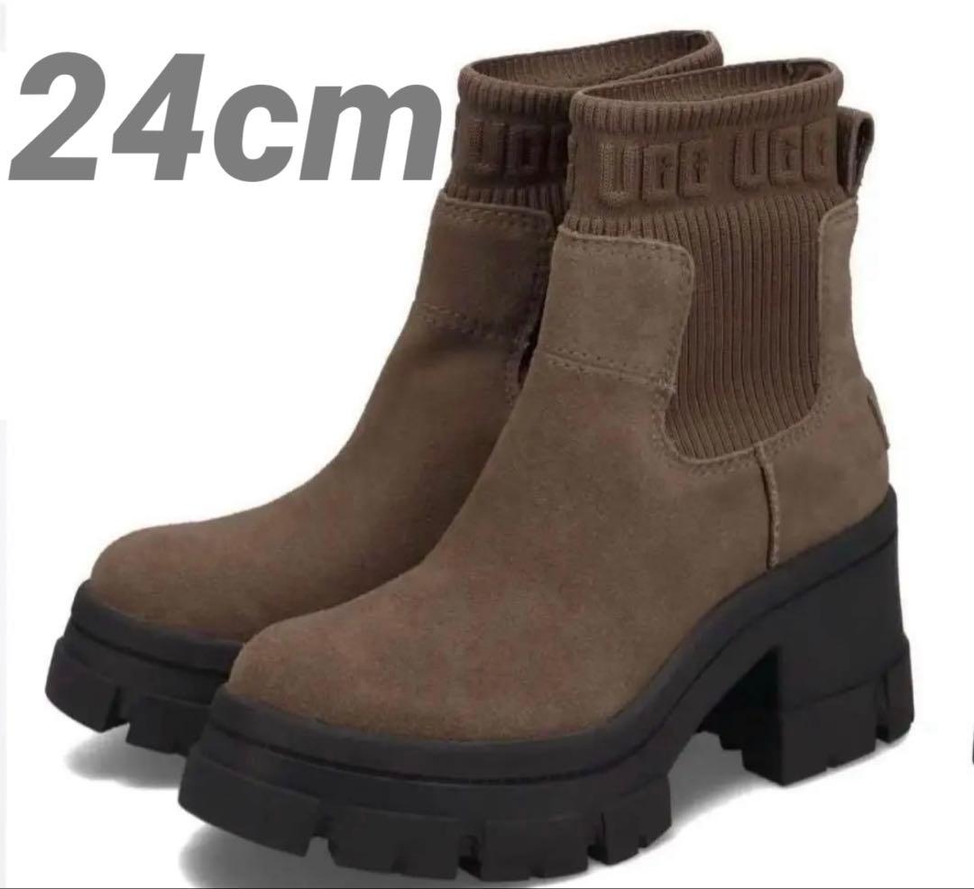 新作 UGG Moxy Chelsea 24cm ブーツ 厚底 靴 アグ