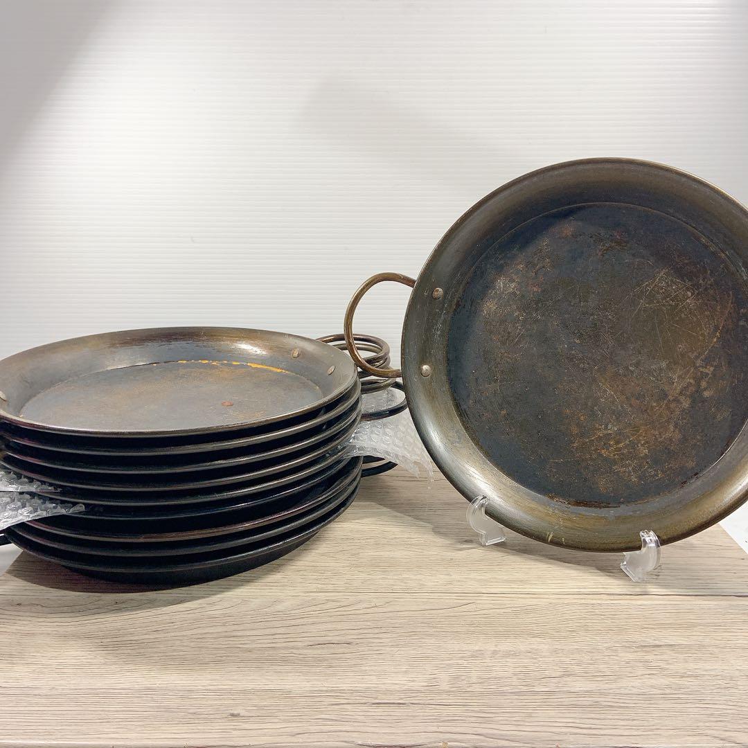 ヒキモト　パエリア鍋　10枚セット　鉄鍋　鉄製　鍋　平鍋