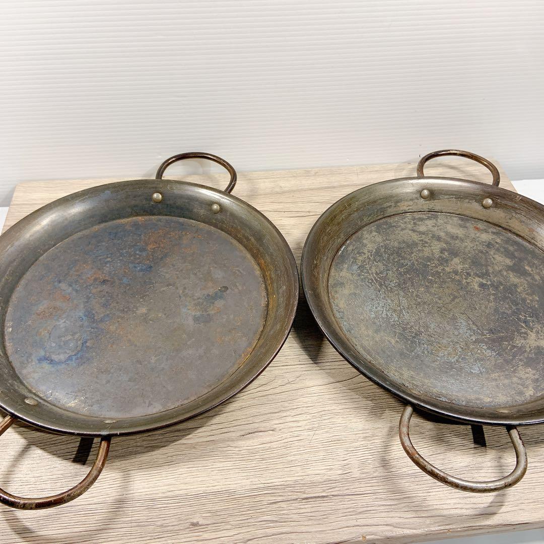 ヒキモト　パエリア鍋　10枚セット　鉄鍋　鉄製　鍋　平鍋