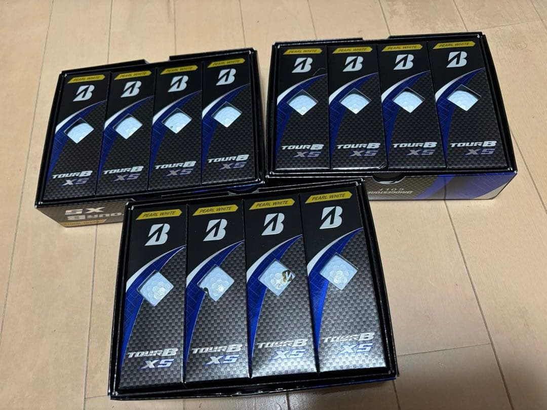 タイムセール！ ブリヂストン TOUR B XSパールホワイト 3箱セット