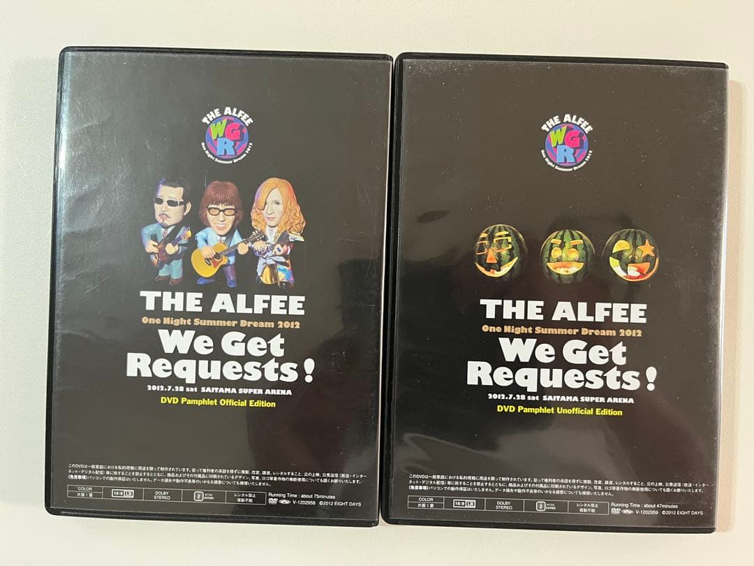 THE ALFEE【We Get Requests!】DVDパンフレットセット