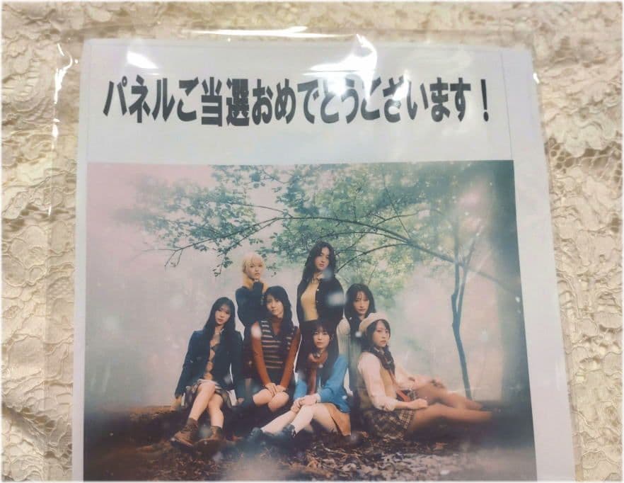 当選賞品 Girls2 全員 集合 パネル flakes