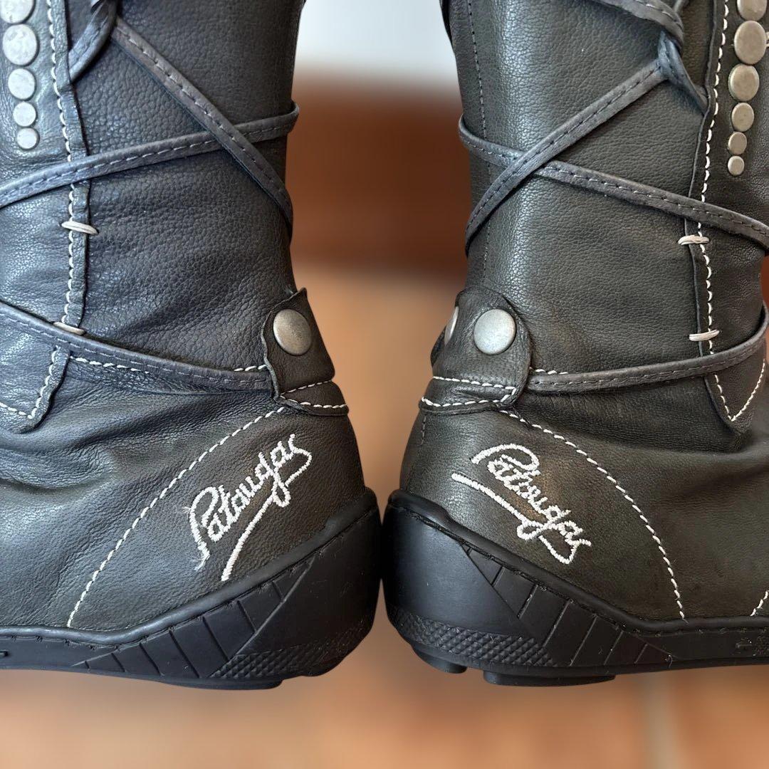 【PATAUGAS】パトガス 本革 レザー ロングブーツ 黒