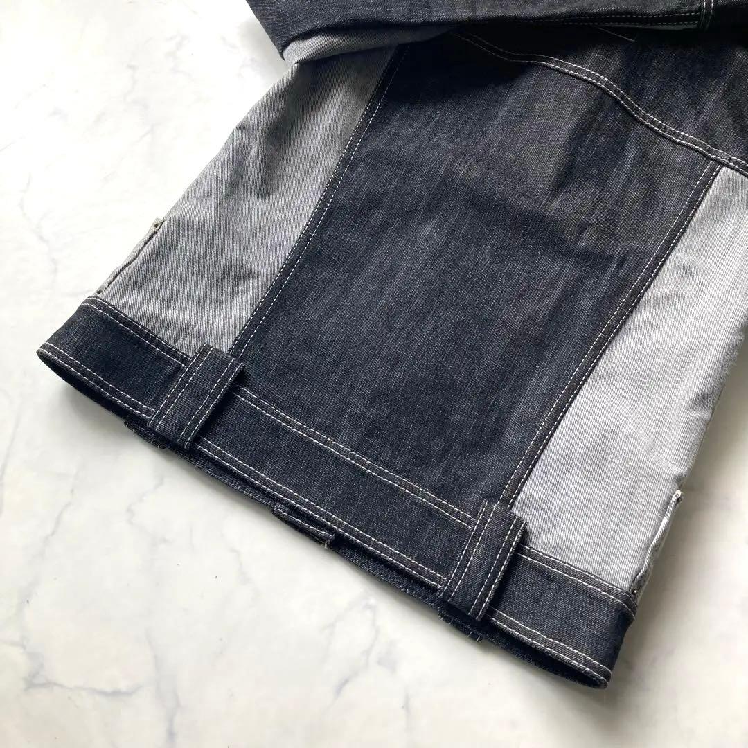 極美品 LOUIS VUITTON デニムジャケット 切替 ツイルデニム