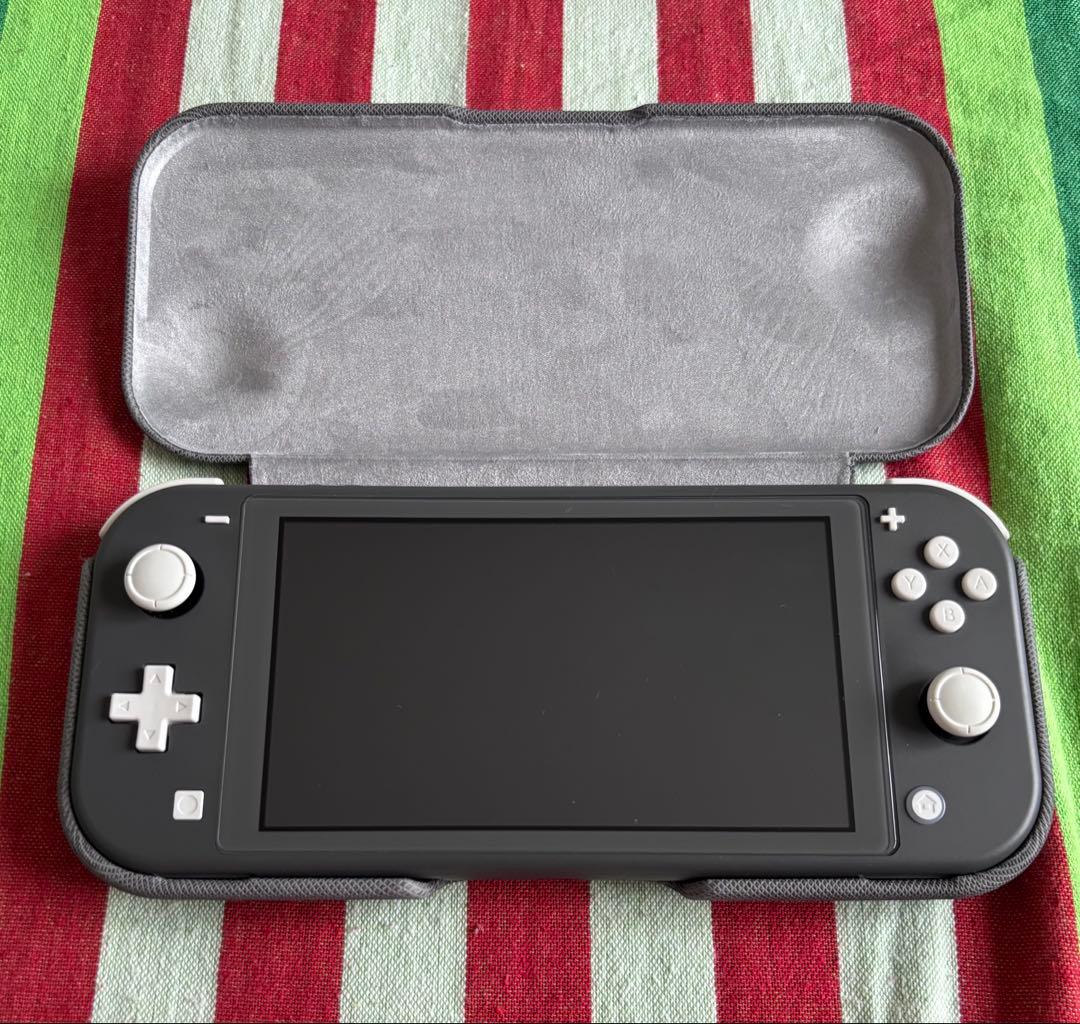 サ*ト様 Nintendo Switch Lite グレー 充電器, ケース付き