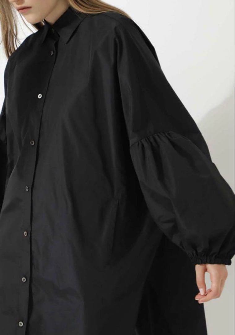 ルフィル　オーバーシャツ　ブラック　フリーサイズ