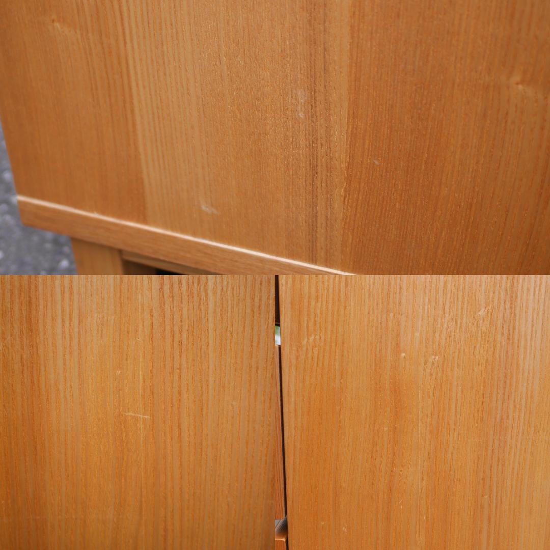 【廃盤】無印良品 MUJI 6段 チェスト 脚付き タモ材 引出し収納 洋タンス