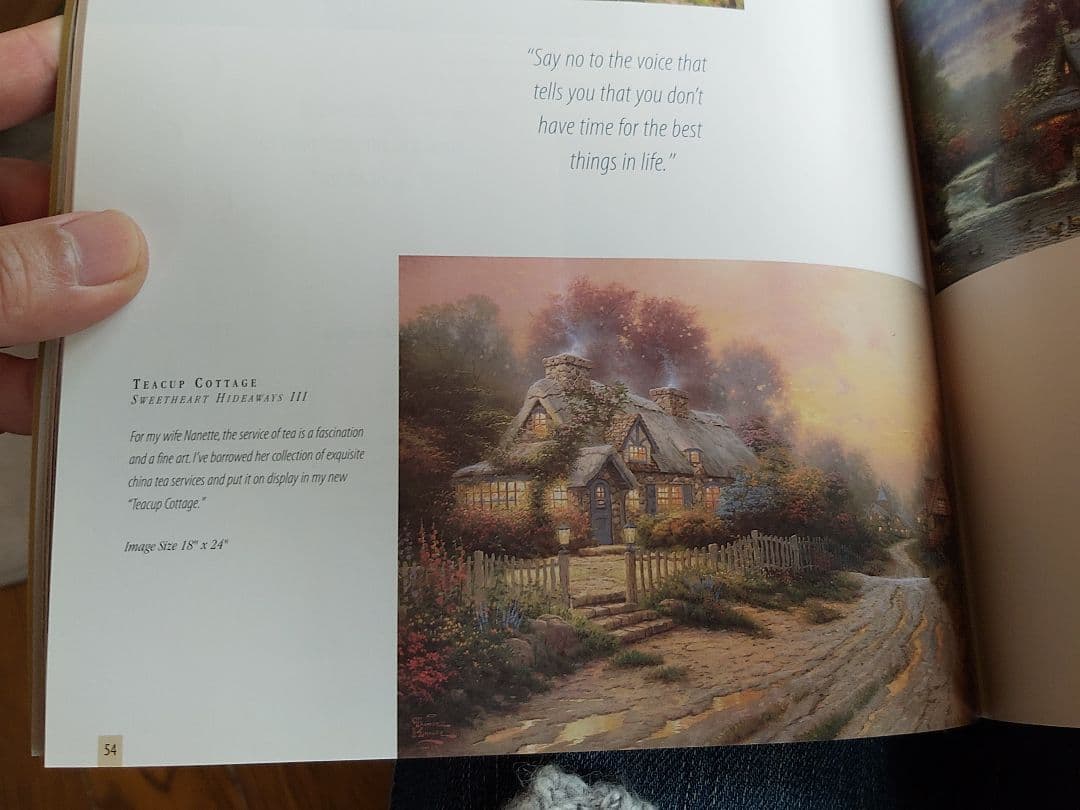 トーマス キンケード絵画 TEACUP COTTAGE