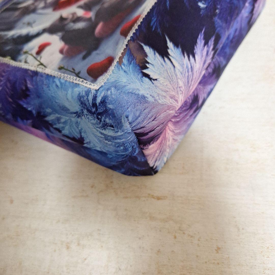 激レアねこパネル生地　ハンドメイド　ミニバック　ポーチ