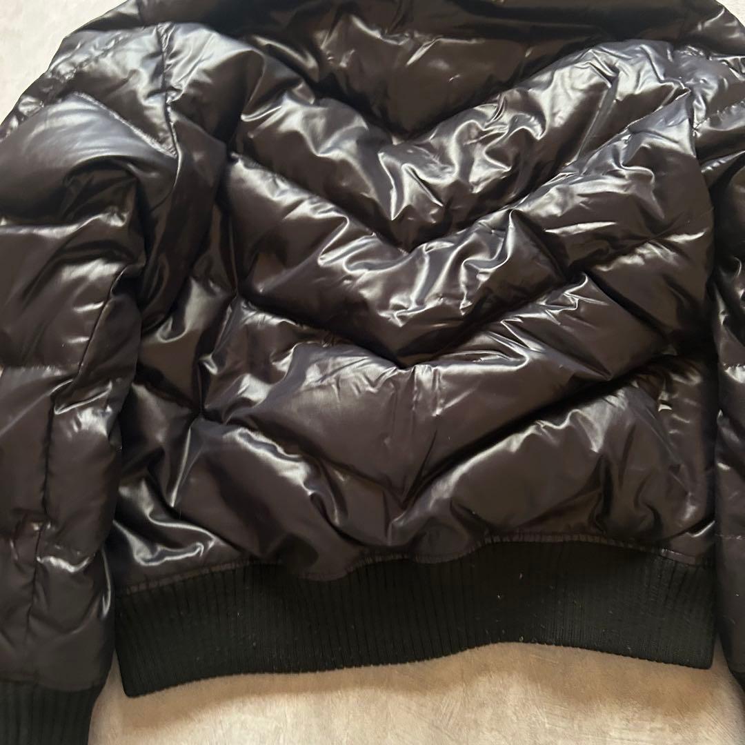 ジャケット・アウター uniqlo grunge hood fur down jacket navy