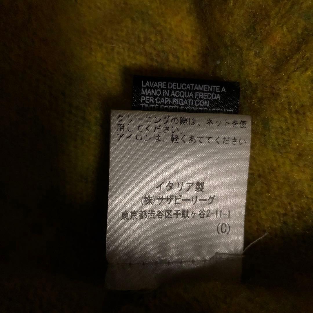 イタリア製 ロベルトコリーナ ロンハーマン サドルショルダーニット M 黄