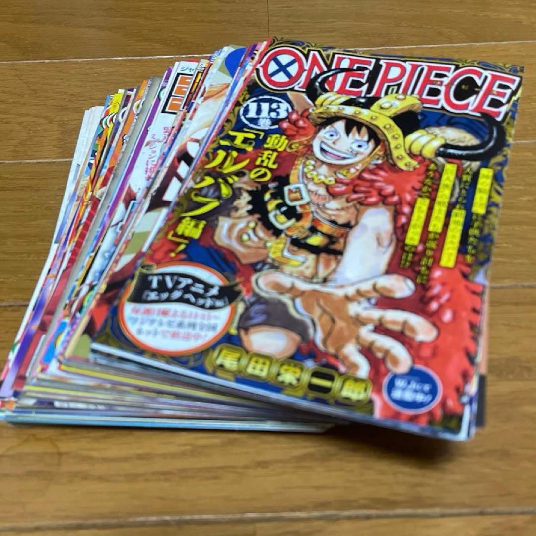 ONE PIECE コミックスニュース　ジャンパラ　ジャンコミ103巻分+チラシ