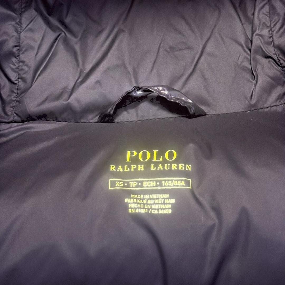 お*む様 【極美品】ポロラルフローレン シャイニーブラック ダウンジャケット ポ