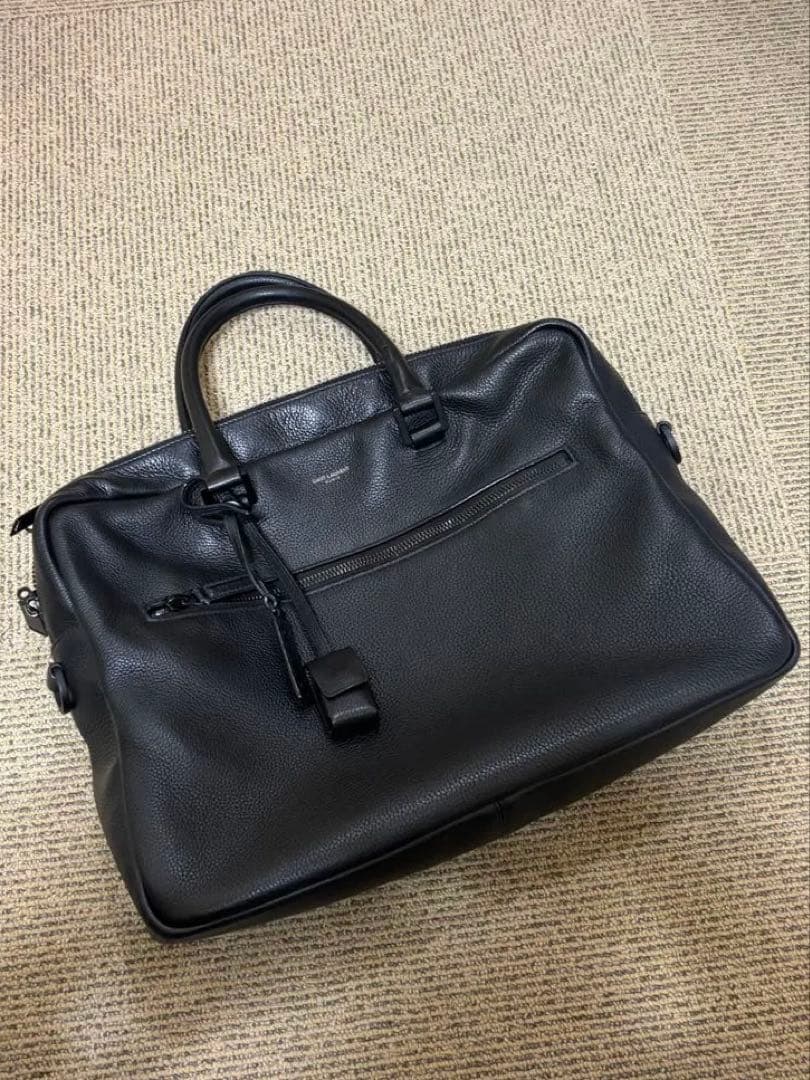 サンローラン　ブリーフケース”サック・ド・ジュール”（グレインレザー）