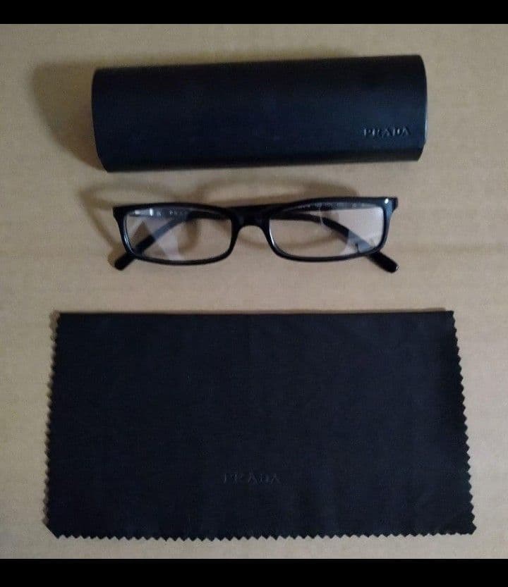 未使用★PRADA プラダ メガネフレーム 度なし ケース・クロス付き