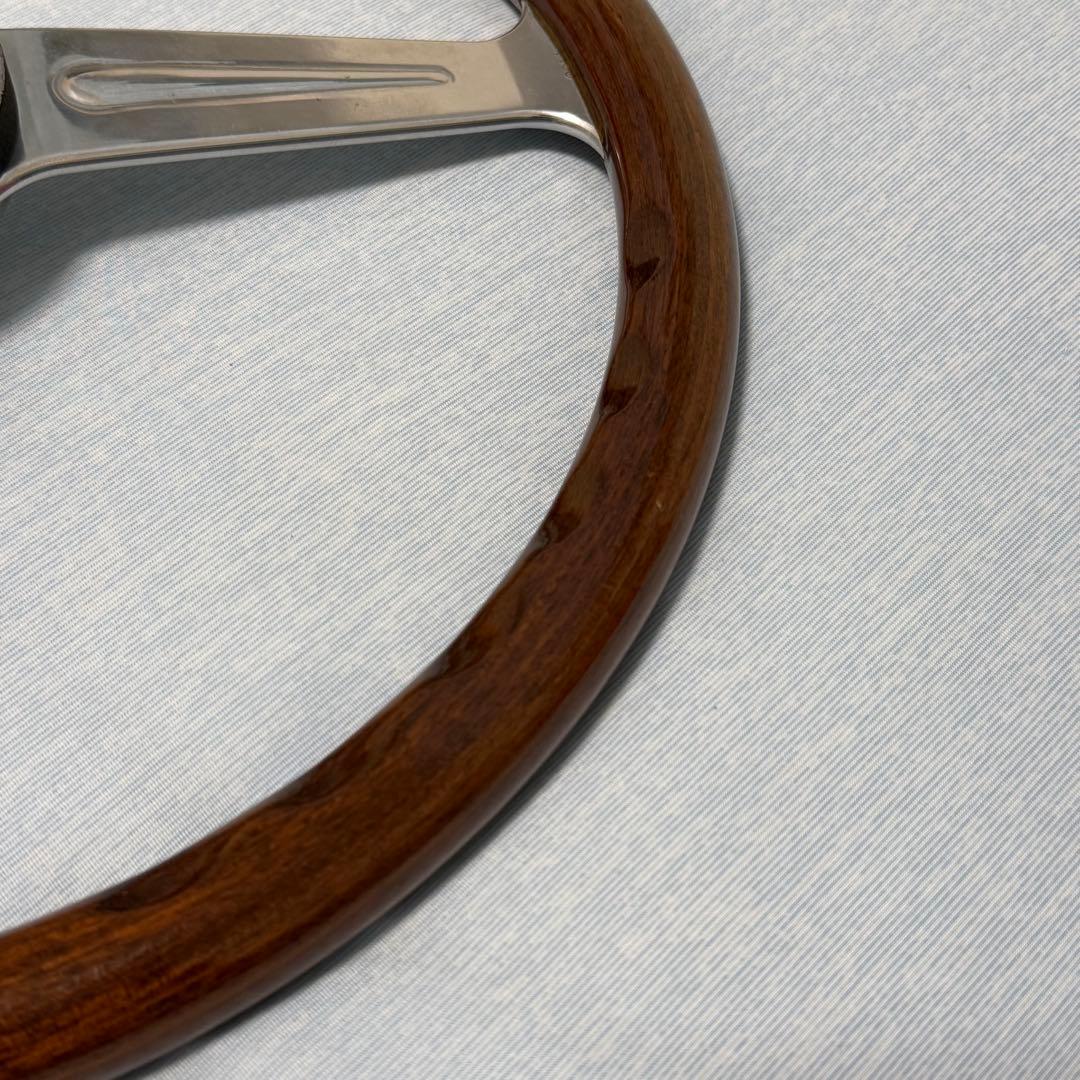 値下げ！MOMO ウッド　ステアリング 3本スポーク　当時物