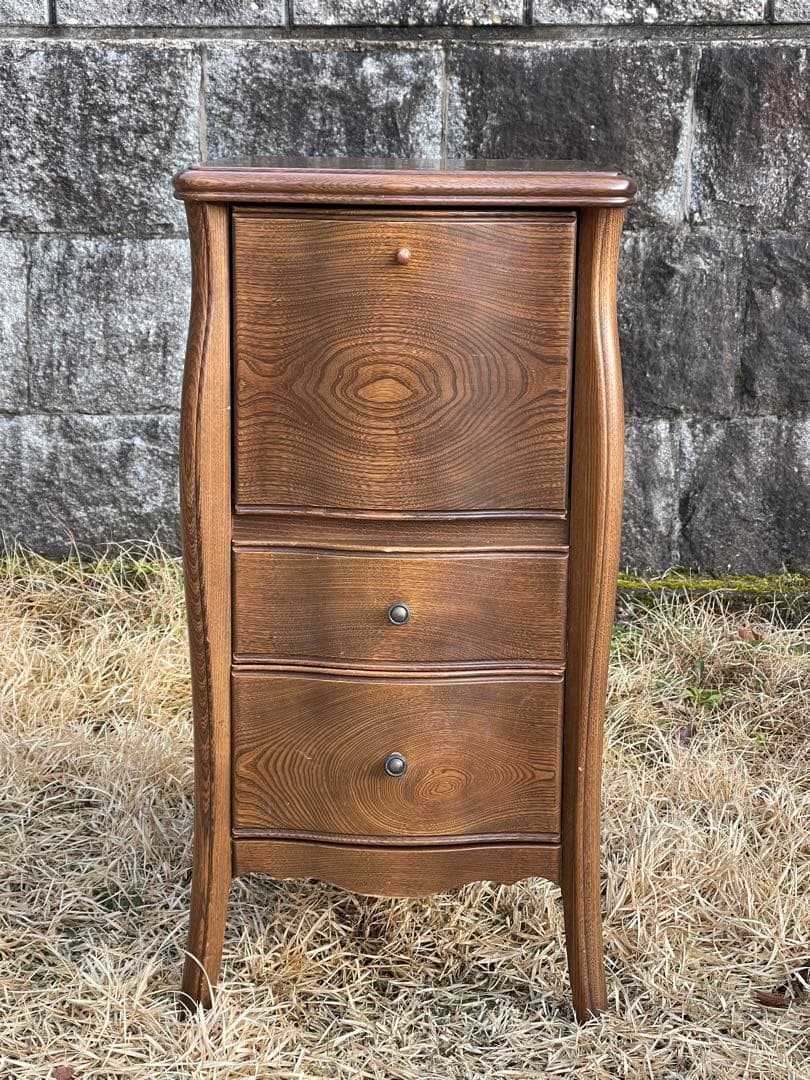 松永工房 IDC大塚家具 ミレーヌ　サイドチェスト　袖机　抽斗　ドレッサー