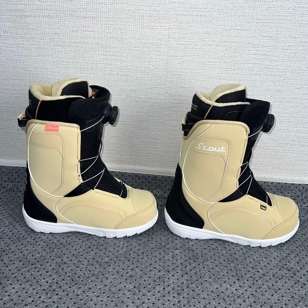 1回使用 人気サイズ23.5cm HEAD SCOUT BOA スノボブーツ