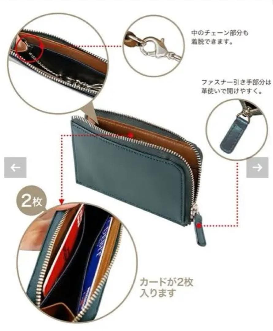 CYPRIS L字ファスナーマルチキーケース｜テルヌーラ