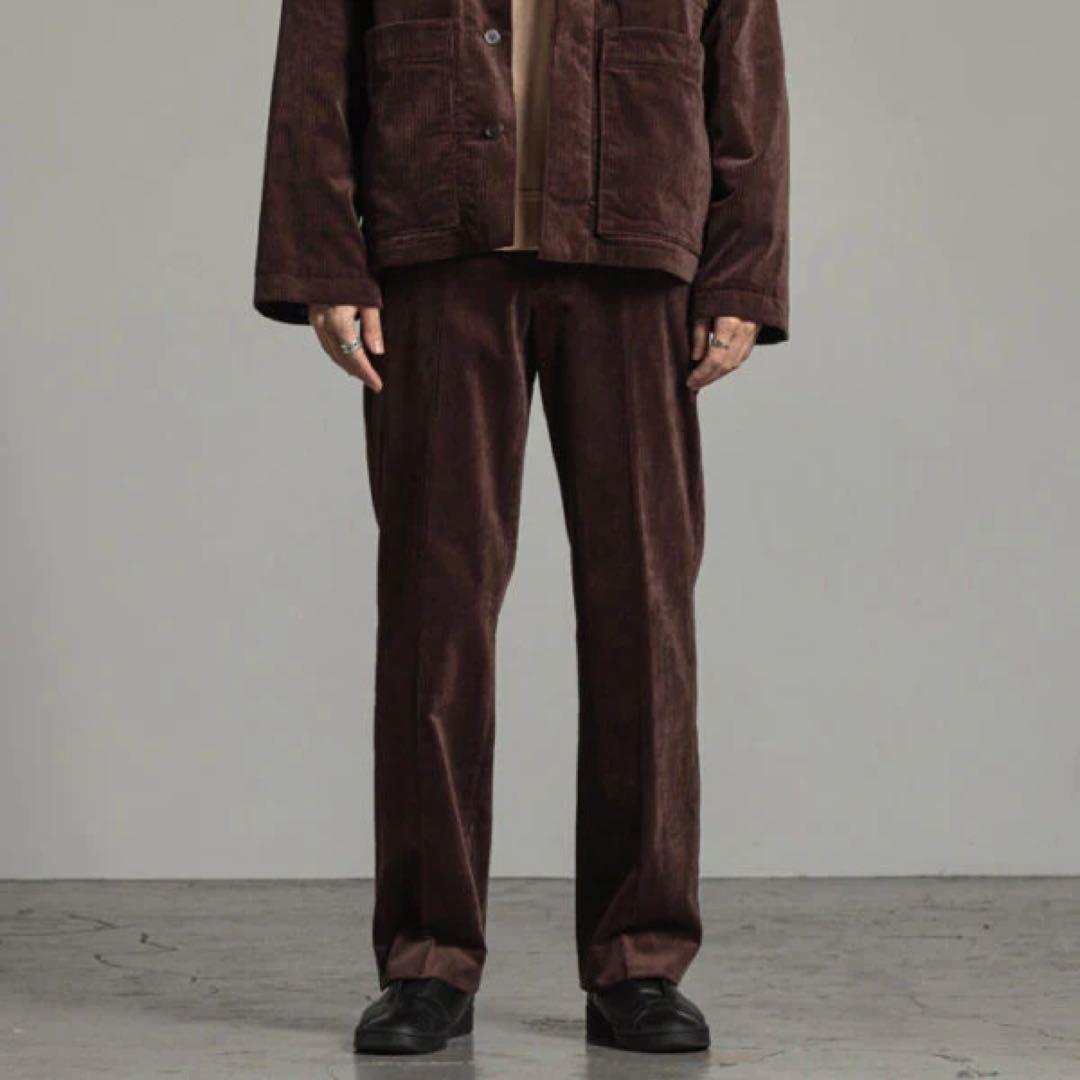 【新品未使用】markaware コーデュロイストレートパンツ ダークブラウン