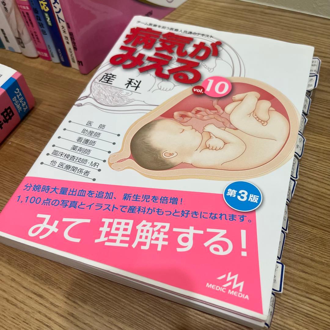 周産期産科医学書14冊まとめ売り　医学書　新生児ケア　病気がみえる　看護過程