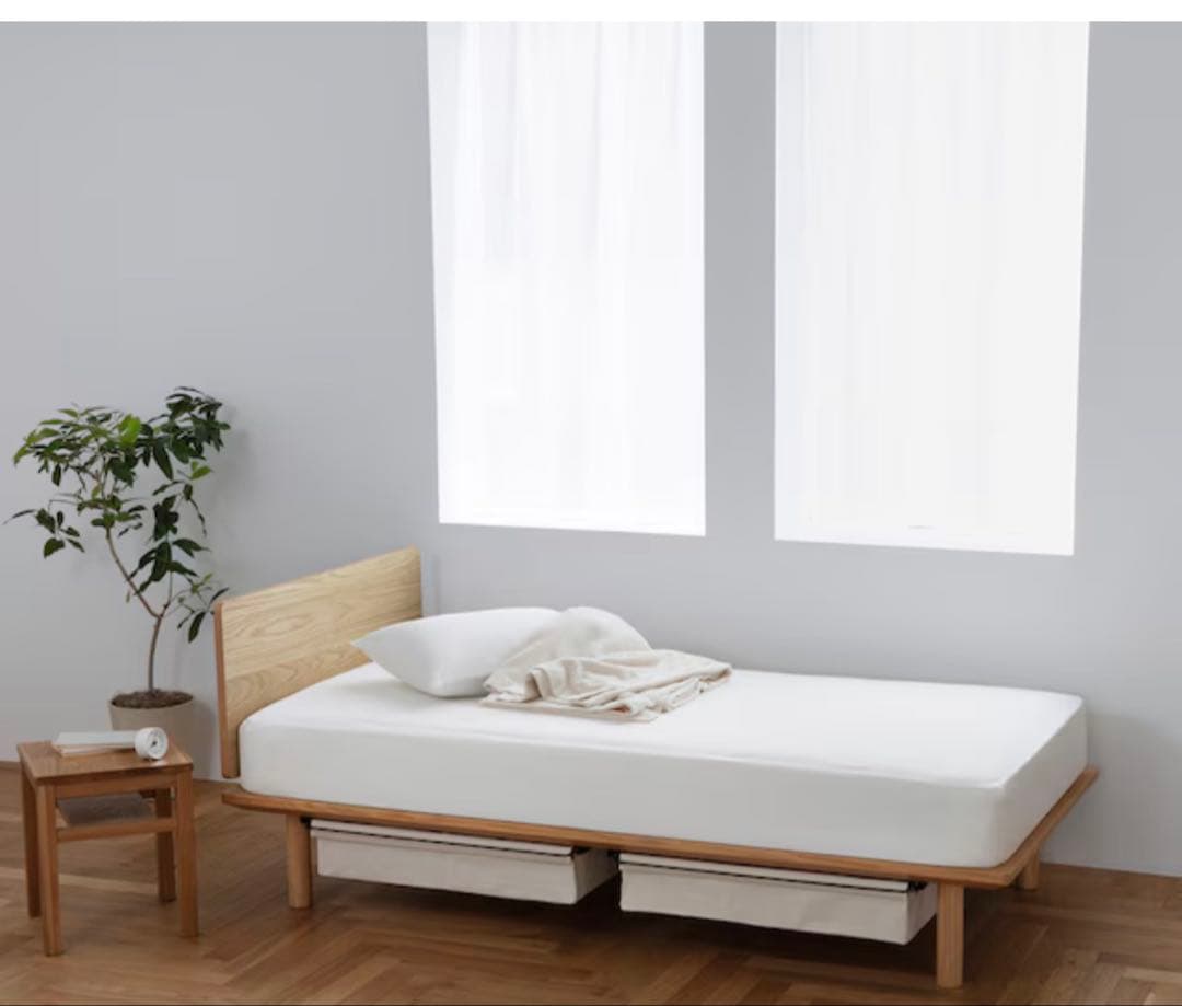 【3月末発送】無印　シングルベッドフレーム　旧型