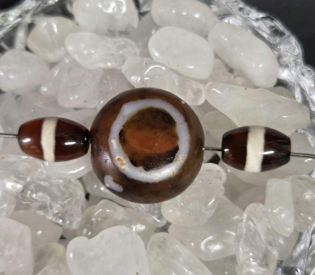 970　天珠　卍一眼天珠　羊眼　板眼　一線　dzibeads！