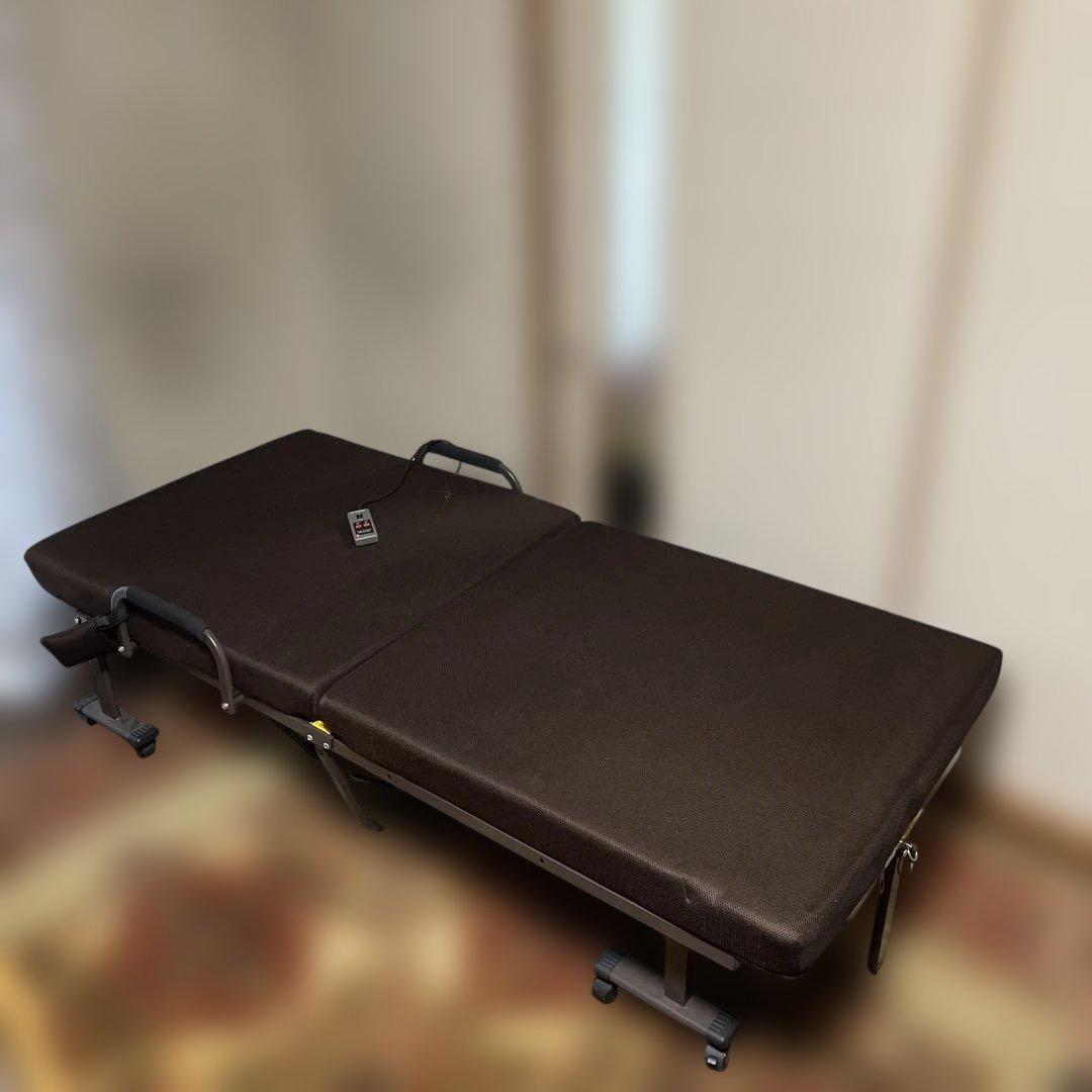 アイリスオーヤマ　折りたたみ電動リクライニングベッド　シングル