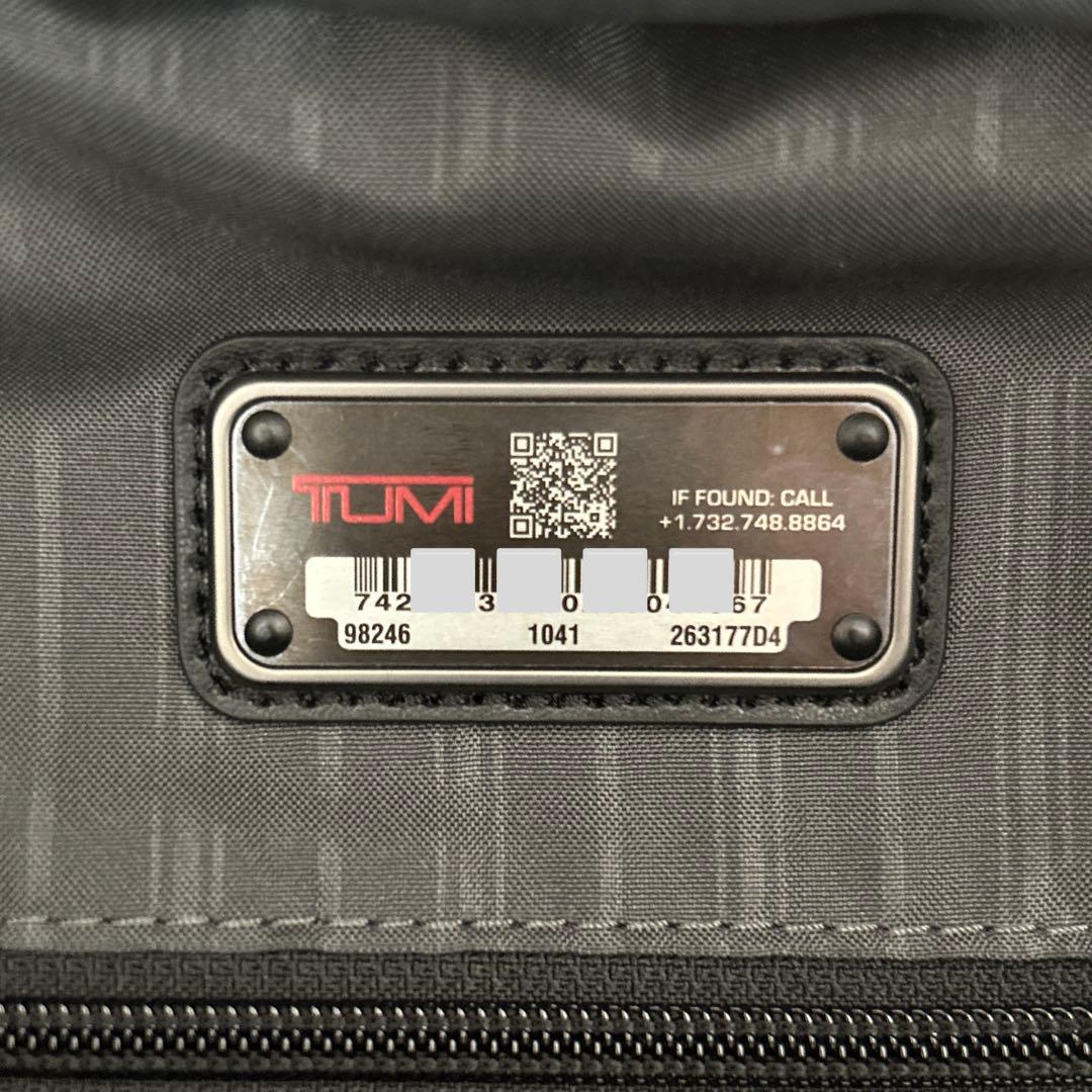 美品　TUMI メンズ　ビジネスリュック　ブラック