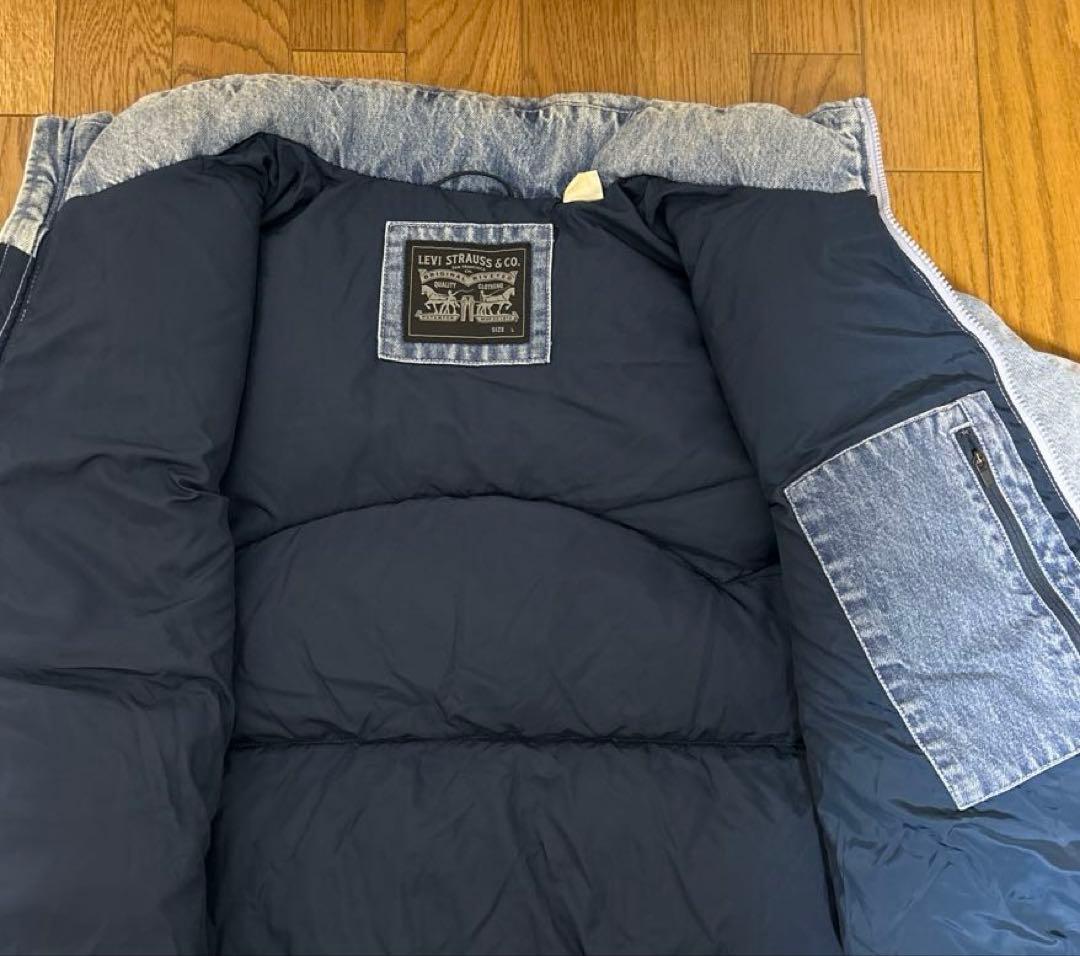 Levi’sデニムダウンジャケット　L