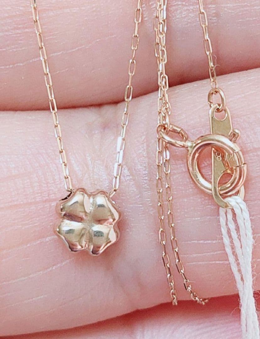 未使用品 四葉 クローバー k18 ネックレス