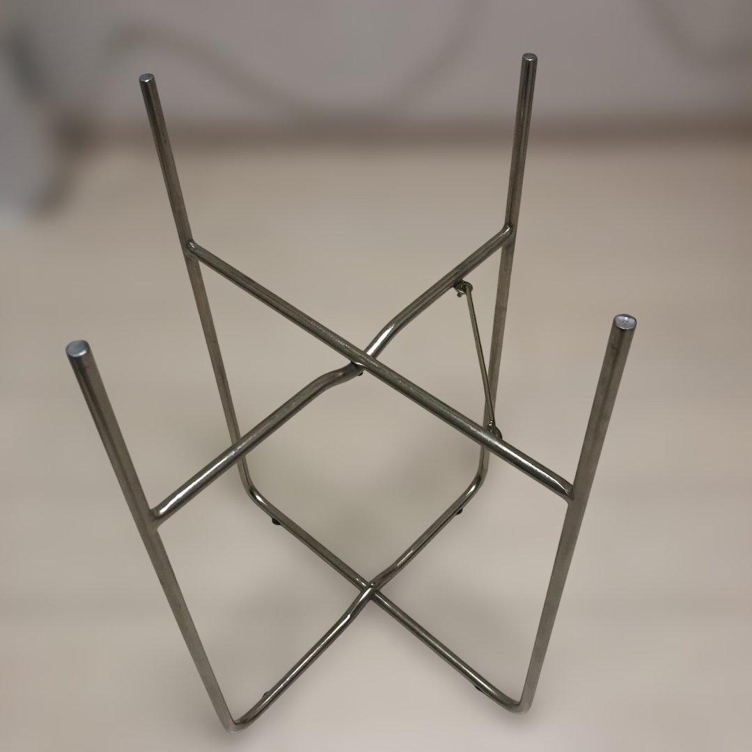 CLOVER アルミプランター　ウィズ　アイアンスタンド　H73シルバー