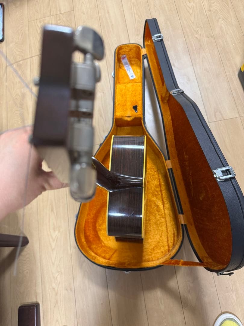 希少 YAMAHA ビンテージ アコースティックギター FG-300J 黒ラベル