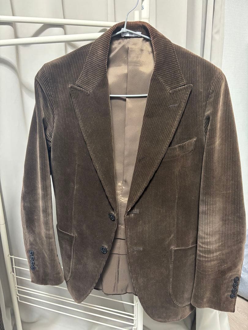 メンズセットアップ　コーデュロイ テーラードジャケット　コーデュロイパンツ