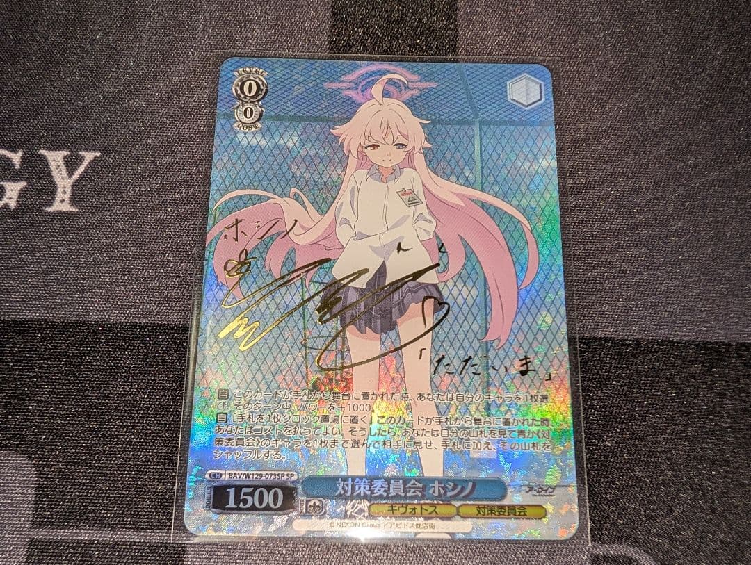 ヴァイスシュヴァルツ 対策委員会 ホシノ SP WS ブルーアーカイブ