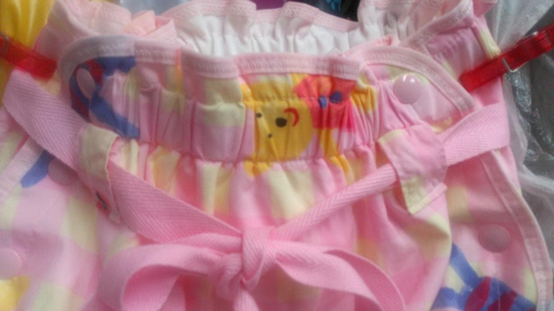 大人おむつカバー ラフィランベィビーズ　Lサイズ　ピンクに可愛い動物柄　Pホック