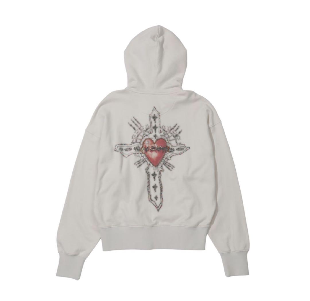 トップス sculptor Beaded Saint Hoodie Zip-Up