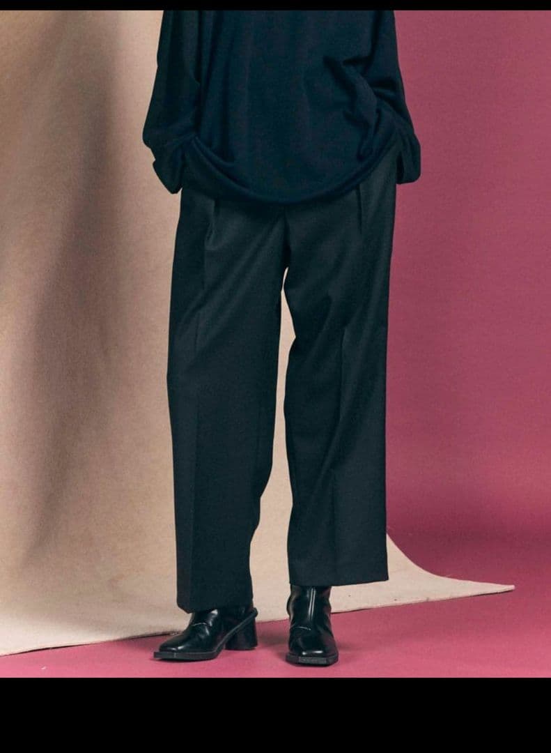 メゾンスペシャル　ワイドスラックス　デッドストックファブリック