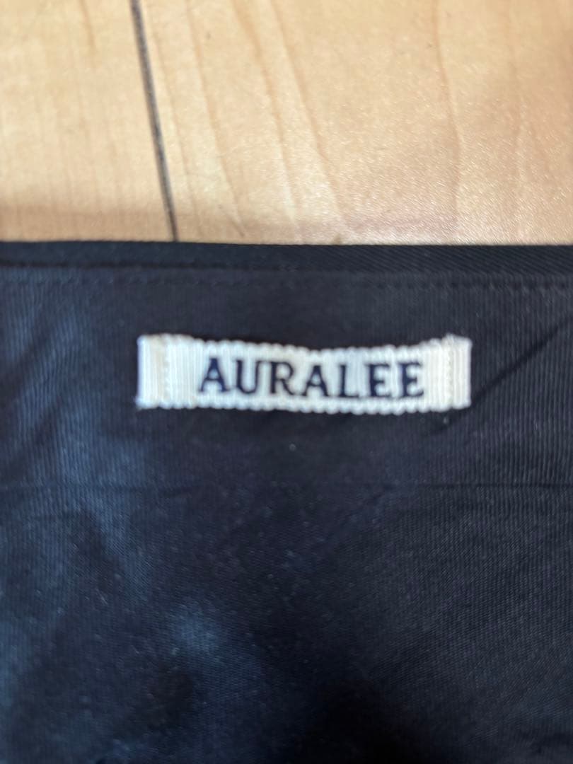 【極美品】 AURALEE スラックス サイズ5 ブラック 25AW