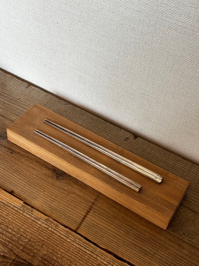 銀製品　純銀　カトラリー　夫婦箸　箱付
