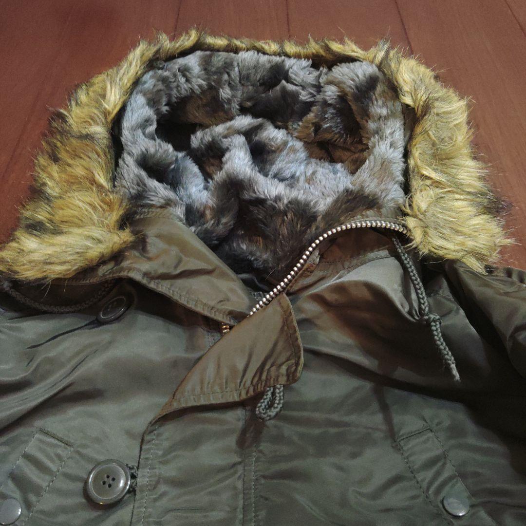 ALPHA N-3B フライトジャケット Mサイズ ファー付 ミリタリー